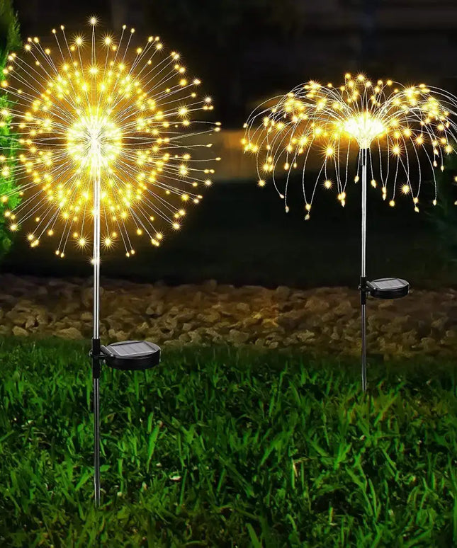 Warm White Fireworks 180 LED Fairy String Lights Starburst Solar Xmas Garden Night Lamp Hot NEW - Occasions > Christmas