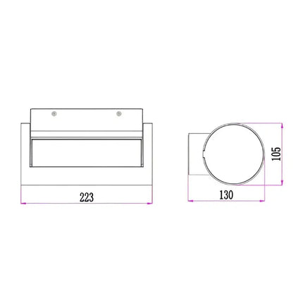 SOMBRA Exterior LED Adjustable Eyelid Surface Mounted Wall Light White 13W 3000K IP65 - SOMBRA02-Exterior Wall Lights-CLA Lighting