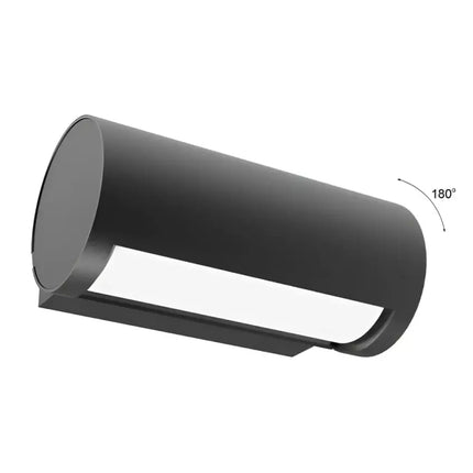 SOMBRA Exterior LED Adjustable Eyelid Surface Mounted Wall Light Dark Grey 13W 3000K IP65 - SOMBRA01-Exterior Wall Lights-CLA Lighting