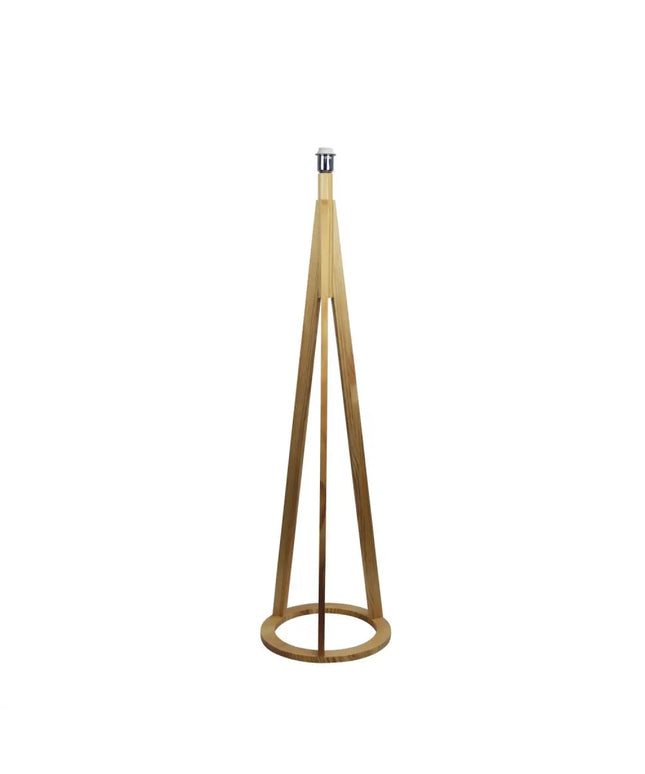Stabb 1 Light Floor Timber Tripod Lamp Base - OL93283NAT-Floor Lamps-Oriel Lighting