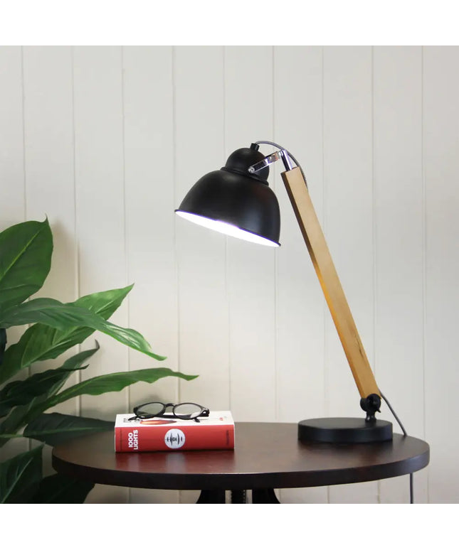 Steam Desk Lamp Black-TABLE AND FLOOR LAMPS-Oriel