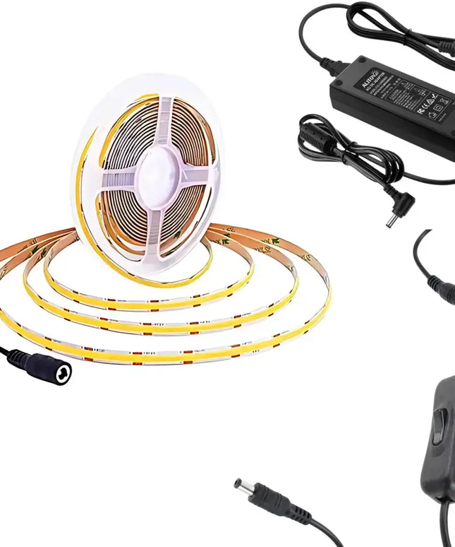Strippy GlowBeam On/Off Switch | 12V LED Strip Light Male to Female Connector