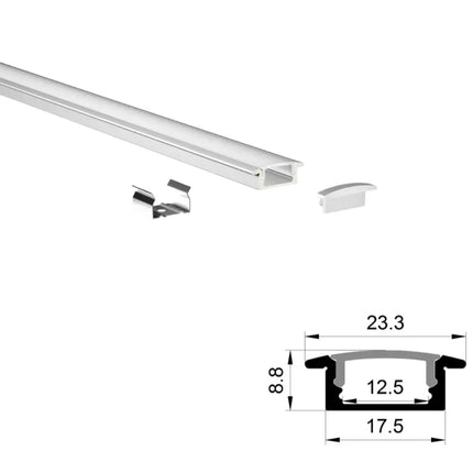 Strippy Recessed Mount Aluminium Profile Kit For LED Strip Lighting - Home & Garden > Lighting > Lighting Accessories