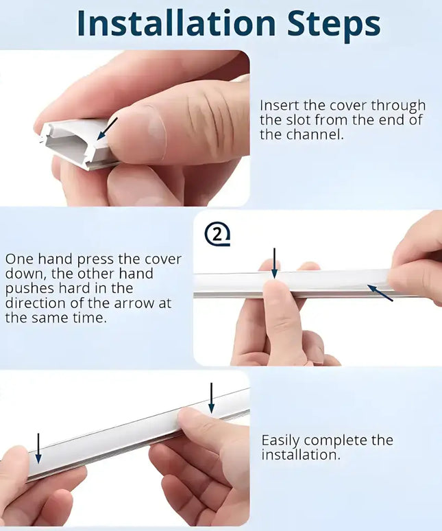 Strippy Surface Mount Aluminium Profile Kit For LED Strip Lighting - Home & Garden > Lighting > Lighting Accessories