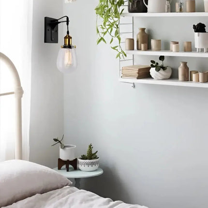 STRUNG Interior Surface Mounted Wall Light Black - STRUNG1-Wall Sconce-CLA Lighting