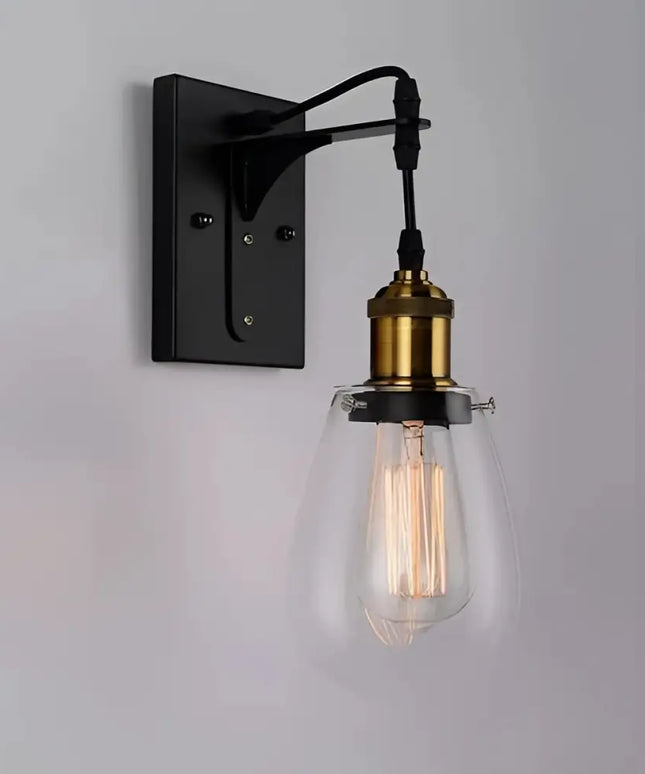 STRUNG Interior Surface Mounted Wall Light Black - STRUNG1-Wall Sconce-CLA Lighting
