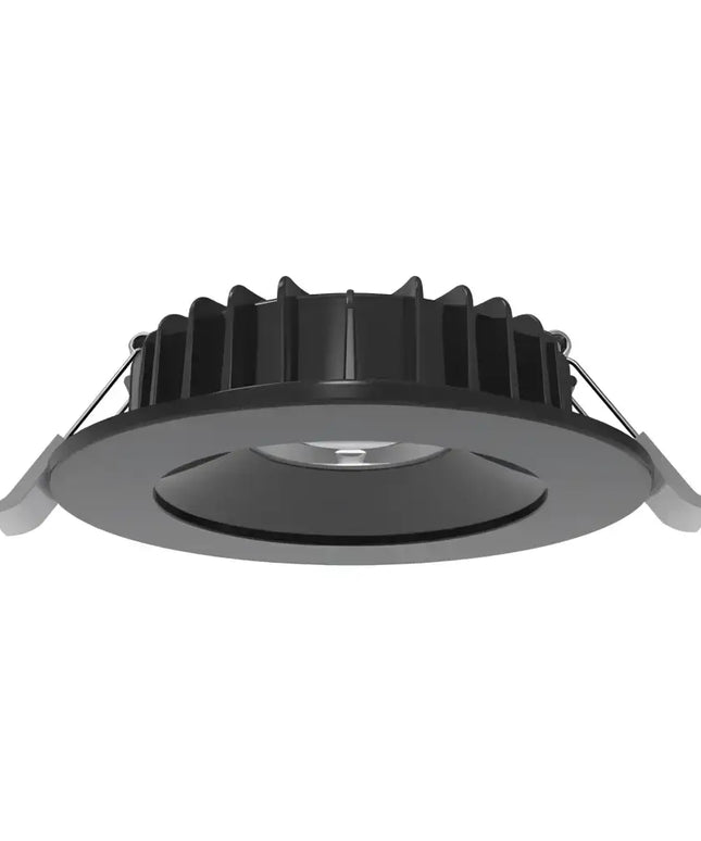 Domus Swap Sleek 8W Black TRIO LED Downlight - 90mm cut out - Home & Garden > Lighting > Ceiling Lights