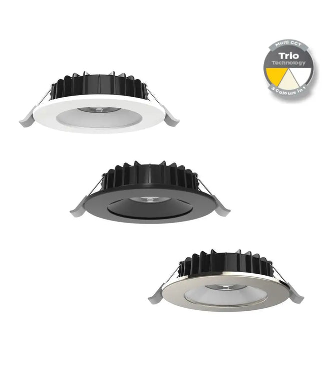 Swap Sleek 8W Tricolour Dimmable LED Downlight - 90mm cut out - Home & Garden > Lighting > Ceiling Lights
