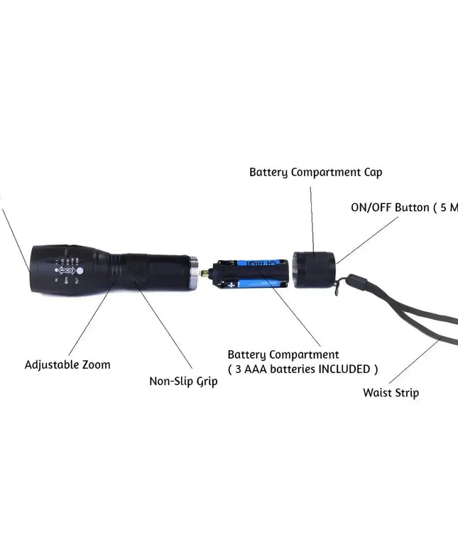 Tactical Grade 5 Mode Torch-Flashlights-Brillar