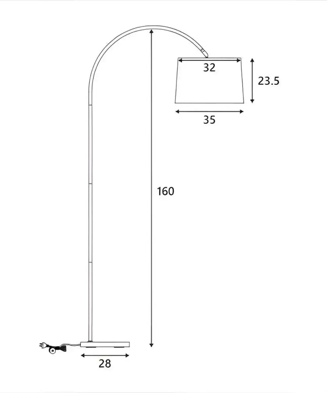 Tanya Arched Floor Lamp - LL-27-0115-Floor Lamps-Lexi Lighting
