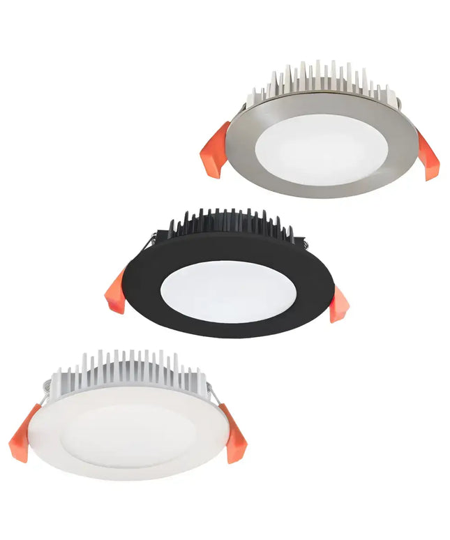Domus Tek Tri-Colour Dimmable LED Downlight 13W for kitchen and bathroom lighting