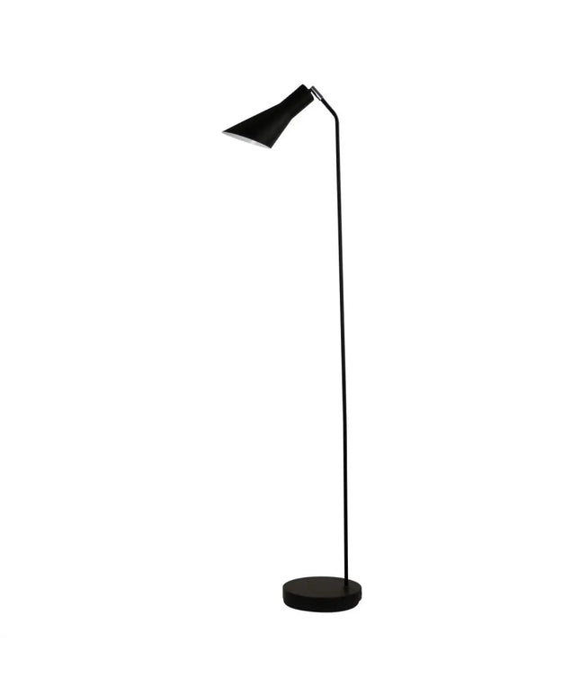 Thor 1 Light Floor Lamp Black - OL93933BK-Floor Lamps-Oriel Lighting
