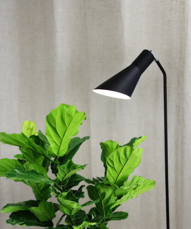 Thor 1 Light Floor Lamp Black - OL93933BK-Floor Lamps-Oriel Lighting