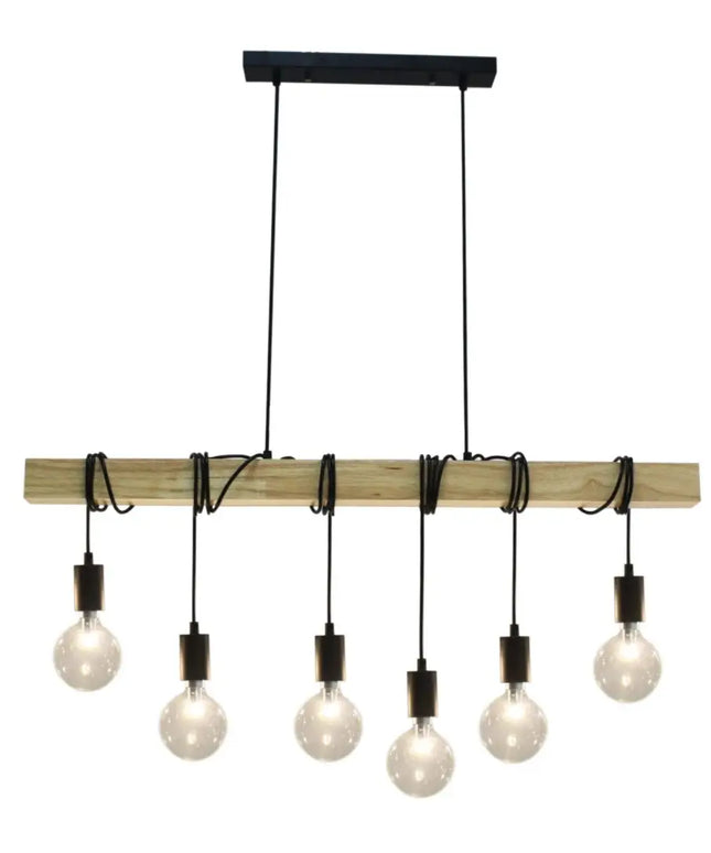 Tibery 6 Lights Pendant Light - LL002PL034-Island Pendant Lights-Lexi Lighting