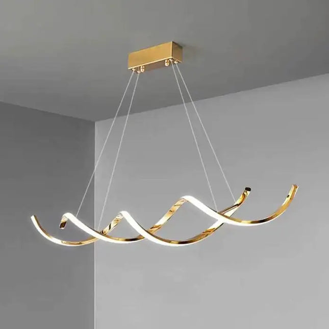 TIFFANY 1.2m Titanium Gold LED Pendant Light - Home & Garden > Lighting > Ceiling Lights