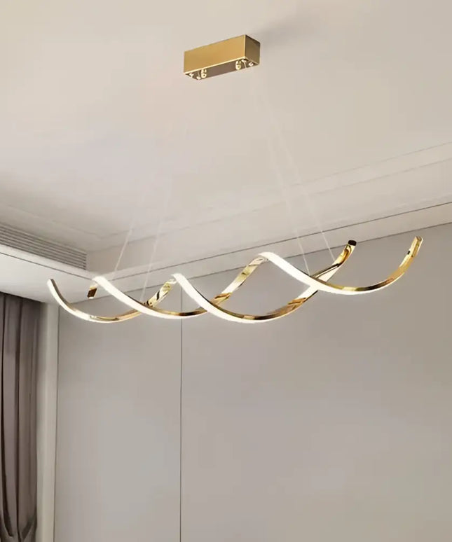 TIFFANY 1.2m Titanium Gold LED Pendant Light - Home & Garden > Lighting > Ceiling Lights