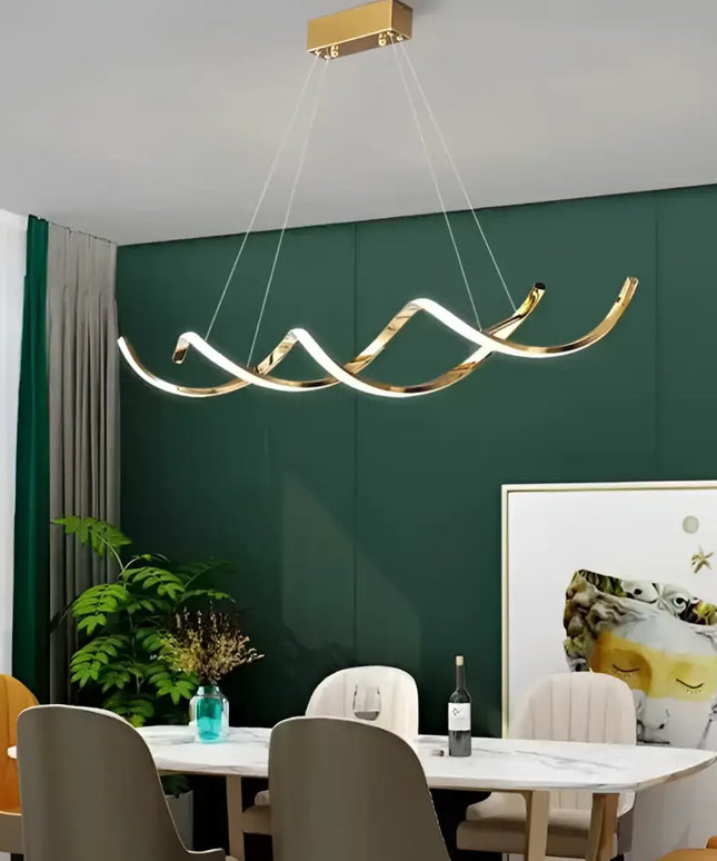 TIFFANY 1.2m Titanium Gold LED Pendant Light - Home & Garden > Lighting > Ceiling Lights