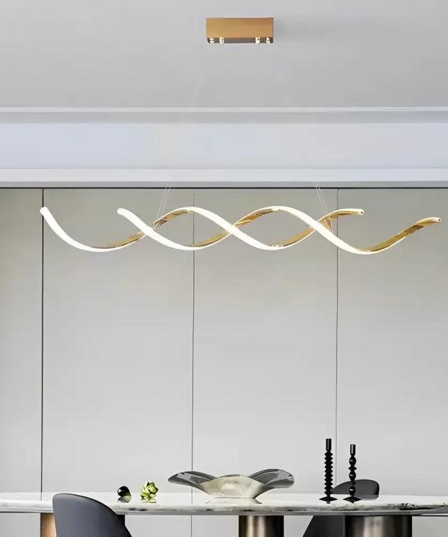 TIFFANY 1.2m Titanium Gold LED Pendant Light - Home & Garden > Lighting > Ceiling Lights