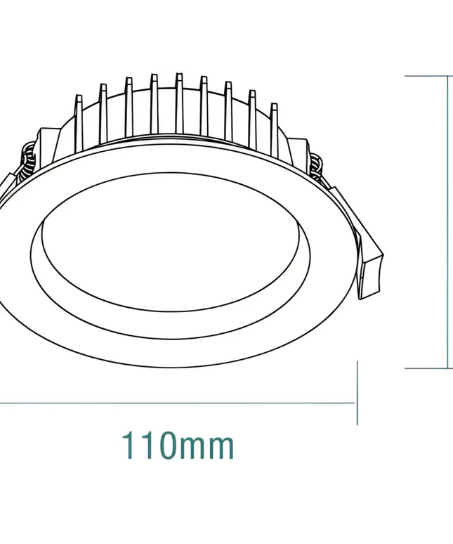 Martec Titan II 10W Tricolour LED Downlight-LED Downlight-Martec