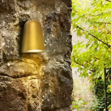 TORQUE 240V GU10 Exterior Surface Mounted Wall Light Antique Brass IP65 - TORQUE3-Exterior Wall Lights-CLA Lighting
