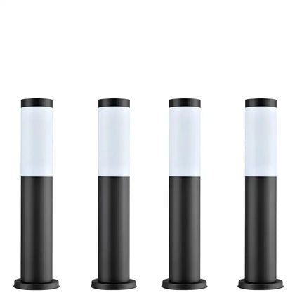 Torre Bollard Light Short 304 Stainless Steel Black IP44 - TORRE3-Bollard Lights-CLA Lighting