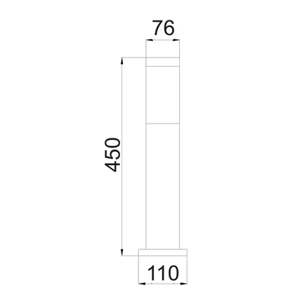 Torre Bollard Light Short 304 Stainless Steel IP44 - TORRE4-Bollard Lights-CLA Lighting