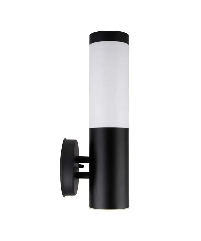 Torre Exterior Wall Light 304 Stainless Steel Black IP44 - TORRE1-Exterior Wall Lights-CLA Lighting