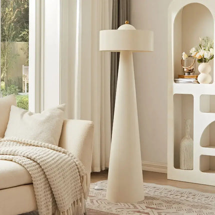 Tristan Sculptured White Floor Lamp - Home & Garden > Lighting > Table Lamps