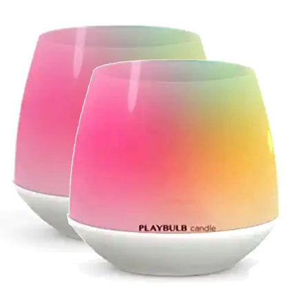 Twin Pack MIPOW PlayBulb LED Flameless Candles with Color-Changing and App Control