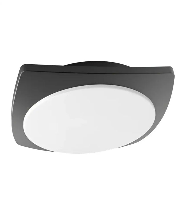 ULAN Exterior LED Wall / Ceiling Light Dark Grey 20W 3000K IP65-Exterior Wall Lights-CLA Lighting