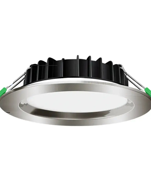 10W Tri-Colour Dimmable LED Downlight | 70mm Cut Out | Uluru Mini - Silver - Home & Garden > Lighting > Ceiling Lights