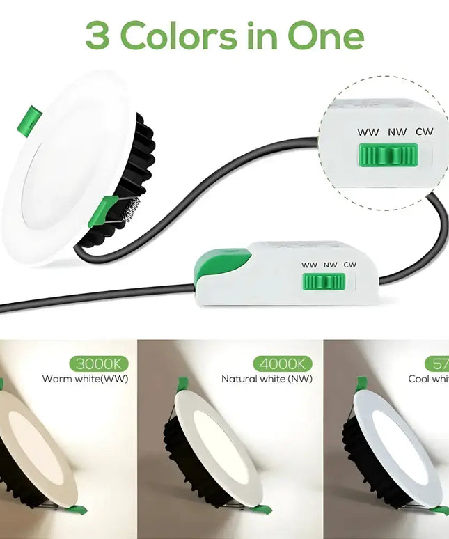13W Tri-Colour Dimmable LED Downlight | 90mm Cut Out | Uluru Pro