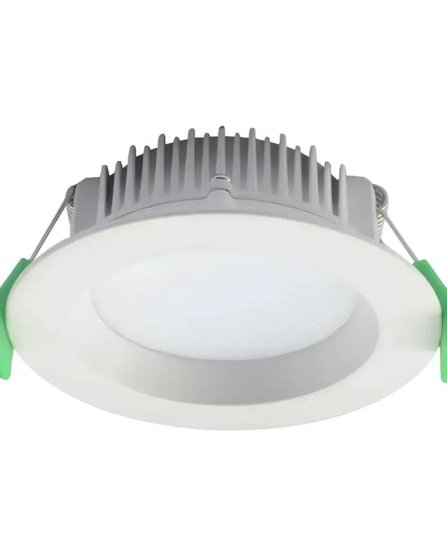 Uluru Pro 13W Tri Colour Dimmable LED Downlight – 90mm Cut Out IC 4 IP44 | White Black & Satin Chrome White Home &