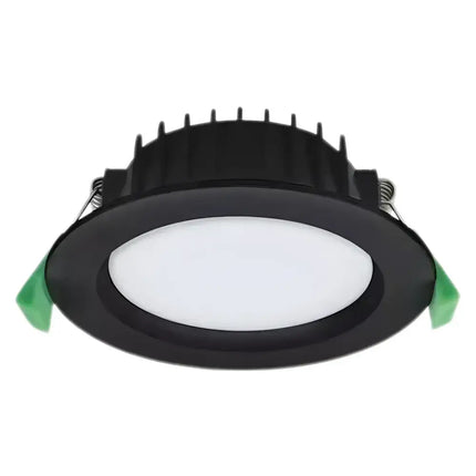 Uluru Pro 13W Tri Colour Dimmable LED Downlight – 90mm Cut Out IC 4 IP44 | White Black & Satin Chrome Black Home &