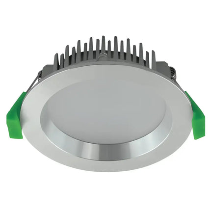 Uluru Pro 13W Tri Colour Dimmable LED Downlight – 90mm Cut Out IC 4 IP44 | White Black & Satin Chrome Silver Home &