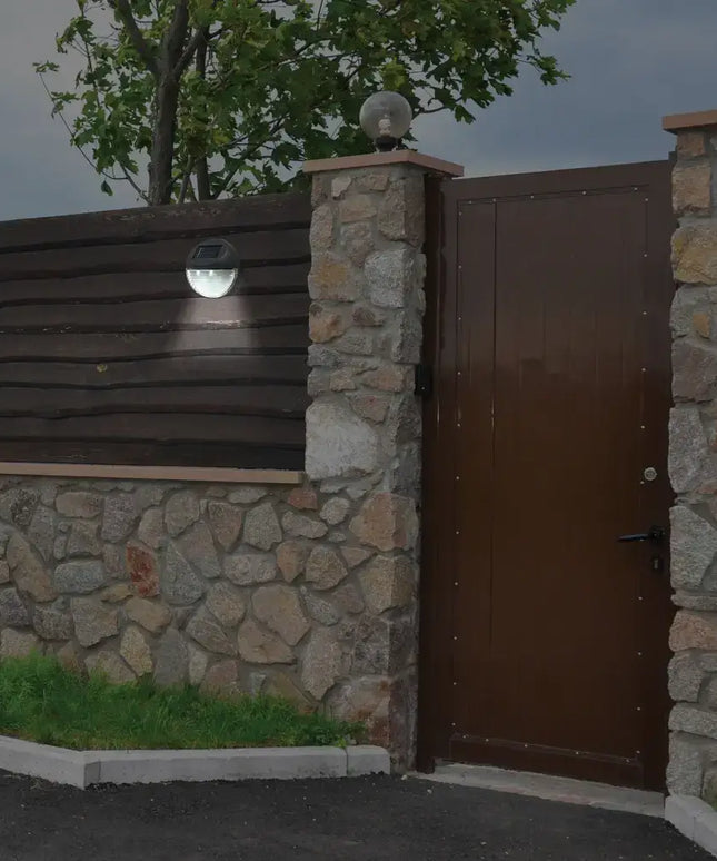 Utmark Solar LED Fence Wall Lamp Light Garden Backyard Outdoor Safety Visibilty Dropli, Home & Garden > Lighting, utmark-solar-led-fence-wall-lamp-light-garden-backyard-outdoor-safety-visibil