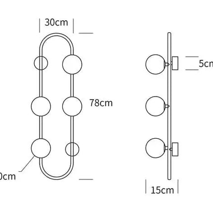 Vägg Large Matte Black Wall Light-Wall Light-COPY