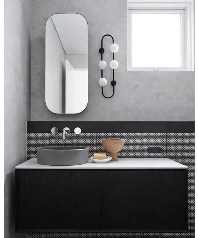 Vägg Large Matte Black Wall Light-Wall Light-COPY