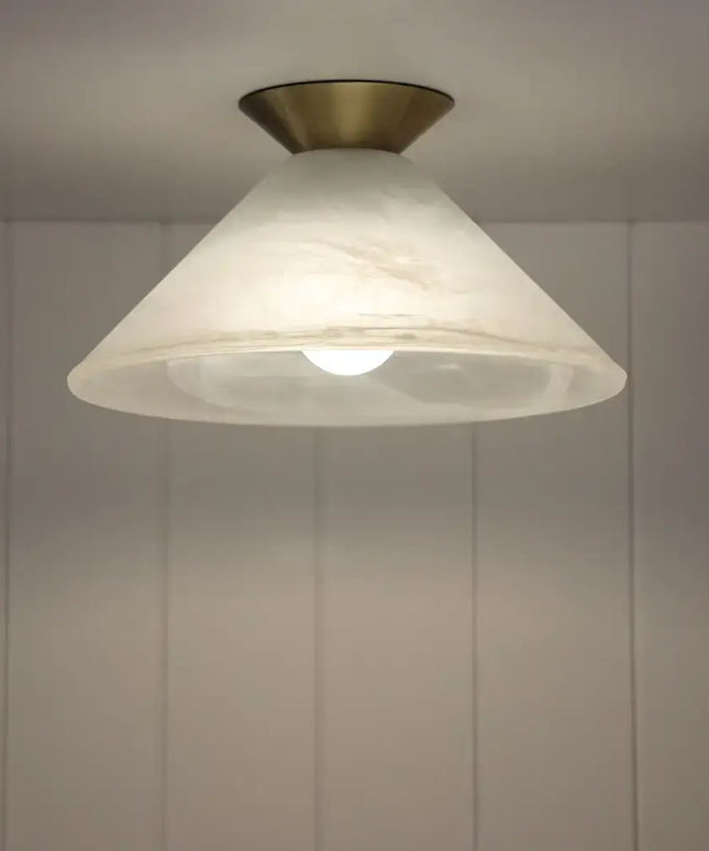 Vamp DIY Alabaster Glass DIY 290mm-DIY Batten Fix Lights-Oriel Lighting