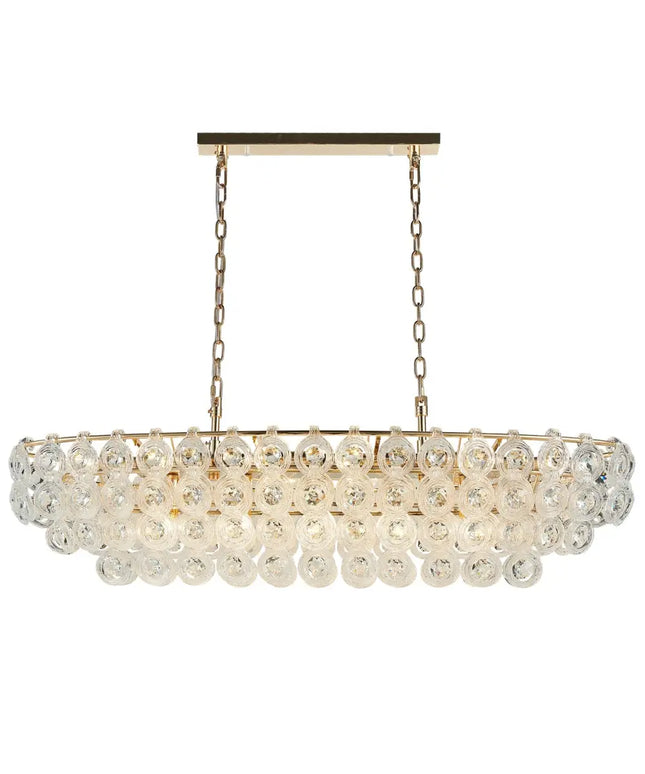 Vela Sophisticated Prism Glass Chandelier - Pendant Light