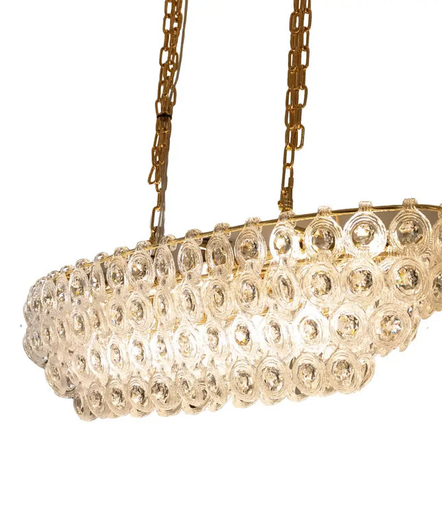 Vela Sophisticated Prism Glass Chandelier - Pendant Light