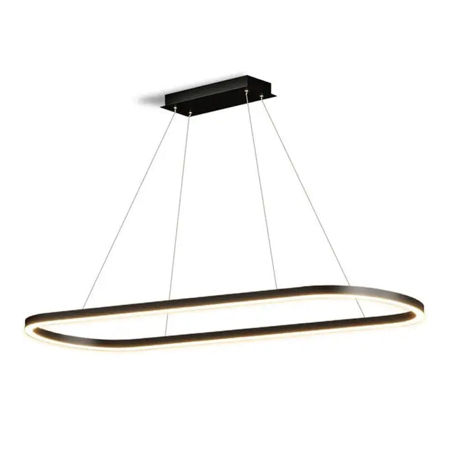 Velar Black Oval Adjustable LED Pendant Light - Home & Garden > Lighting > Ceiling Lights