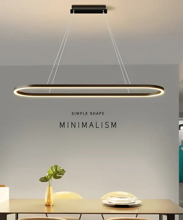 Velar Black Oval Adjustable LED Pendant Light - Home & Garden > Lighting > Ceiling Lights