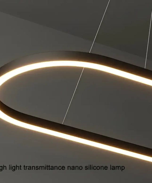Velar Black Oval Adjustable LED Pendant Light - Home & Garden > Lighting > Ceiling Lights