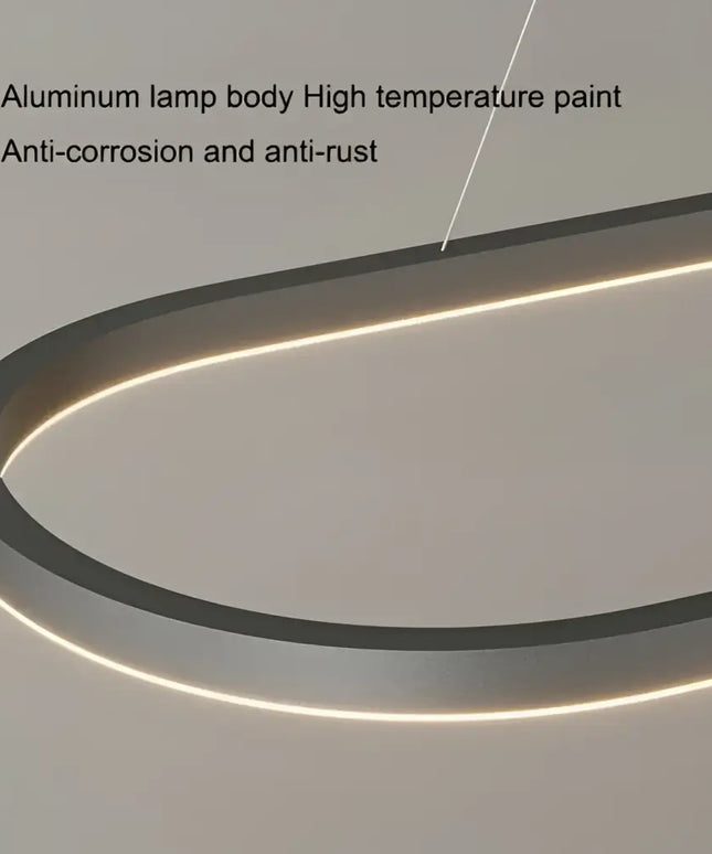 Velar Black Oval Adjustable LED Pendant Light - Home & Garden > Lighting > Ceiling Lights