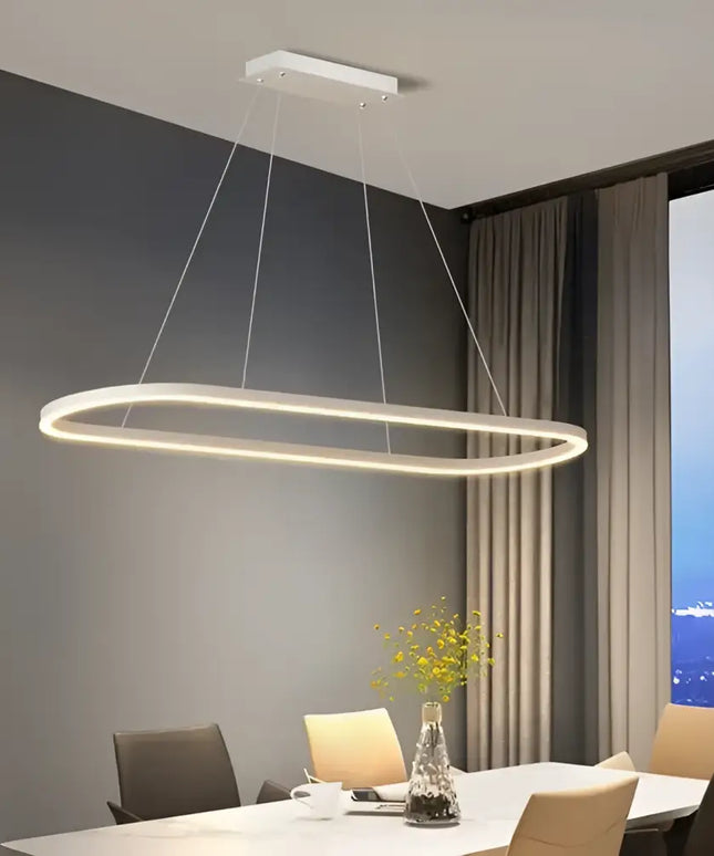 Velar Black Oval Adjustable LED Pendant Light - Home & Garden > Lighting > Ceiling Lights