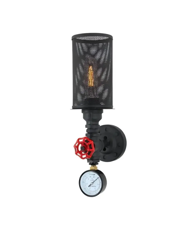 VENETO Black Iron Interior Surface Mounted 1 Light Wall Light - VENETO-W1-Wall Sconce-CLA Lighting