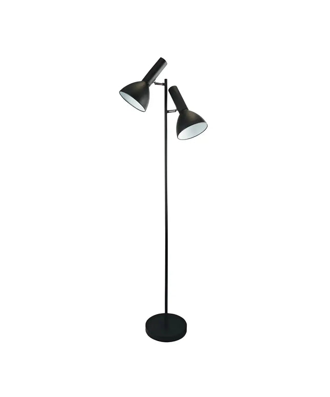 Vespa 2 Light Floor Lamp Black - SL98572BK-Floor Lamps-Oriel Lighting