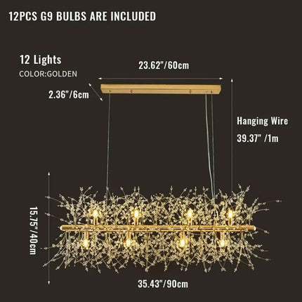 Volaré 12 Light Crystal Chandelier - Home & Garden > Lighting