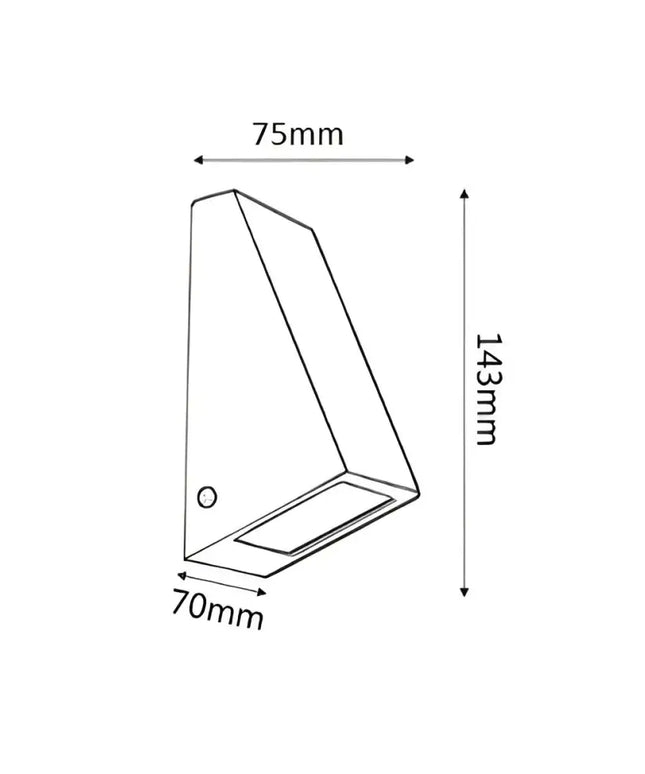 WEDGE Exterior Wall Light Copper IP44 - WEDGEGC-Exterior Wall Lights-CLA Lighting